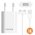 Cargador Viaje 30-PIN IPH4 2 in 1 - 6202B - OFERTA