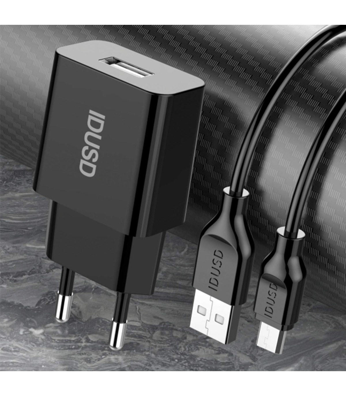Smart Charger 1U 2.4A + Micro-USB - D71A