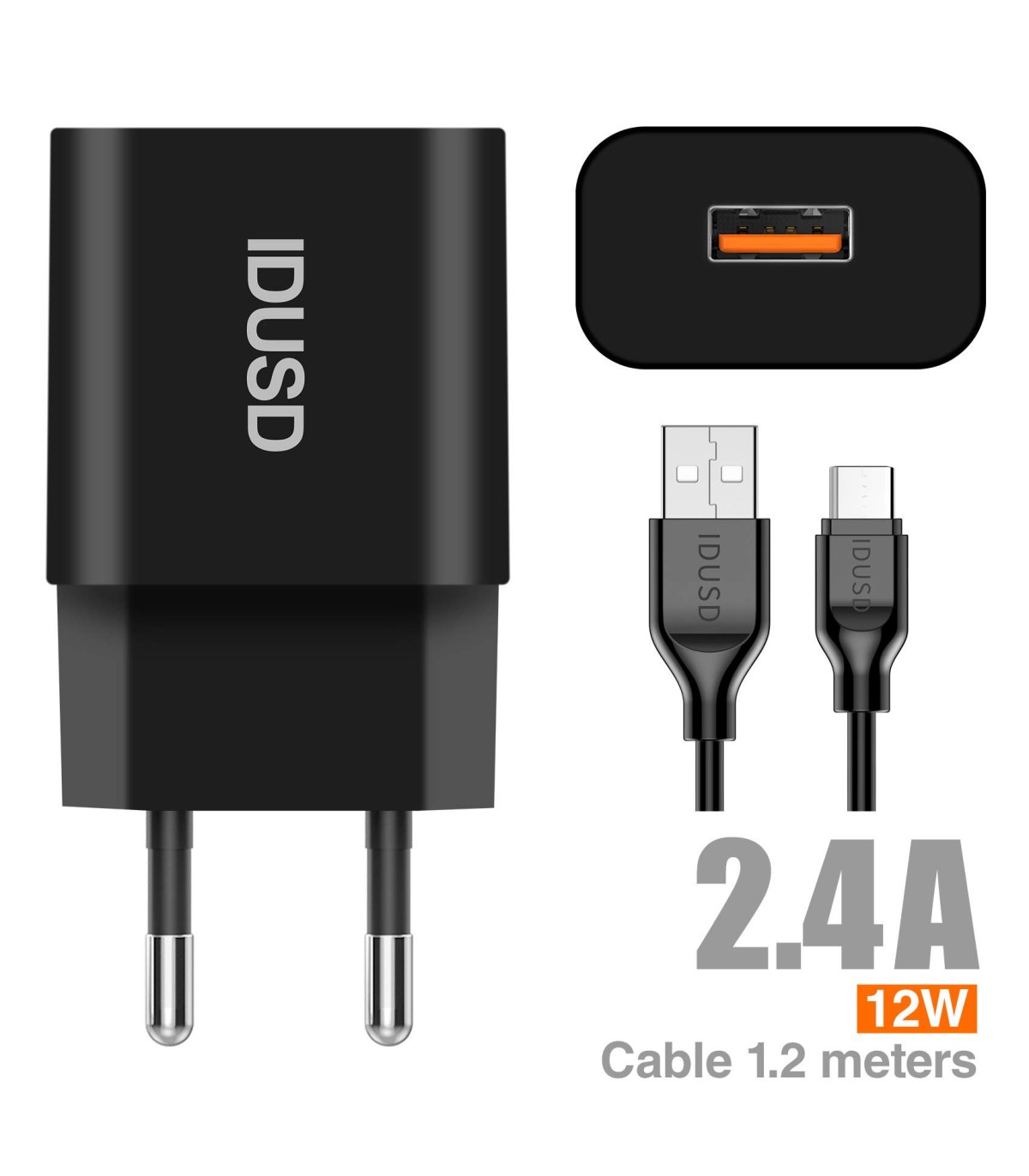 Smart Charger 1U 2.4A + Type C - D73A