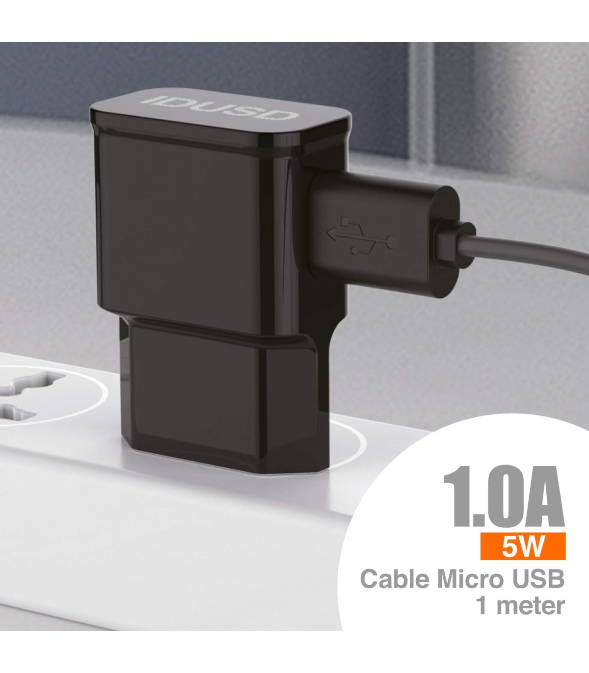 Cargador Viaje Micro-Usb(V8) 2 in 1 - 6201A
