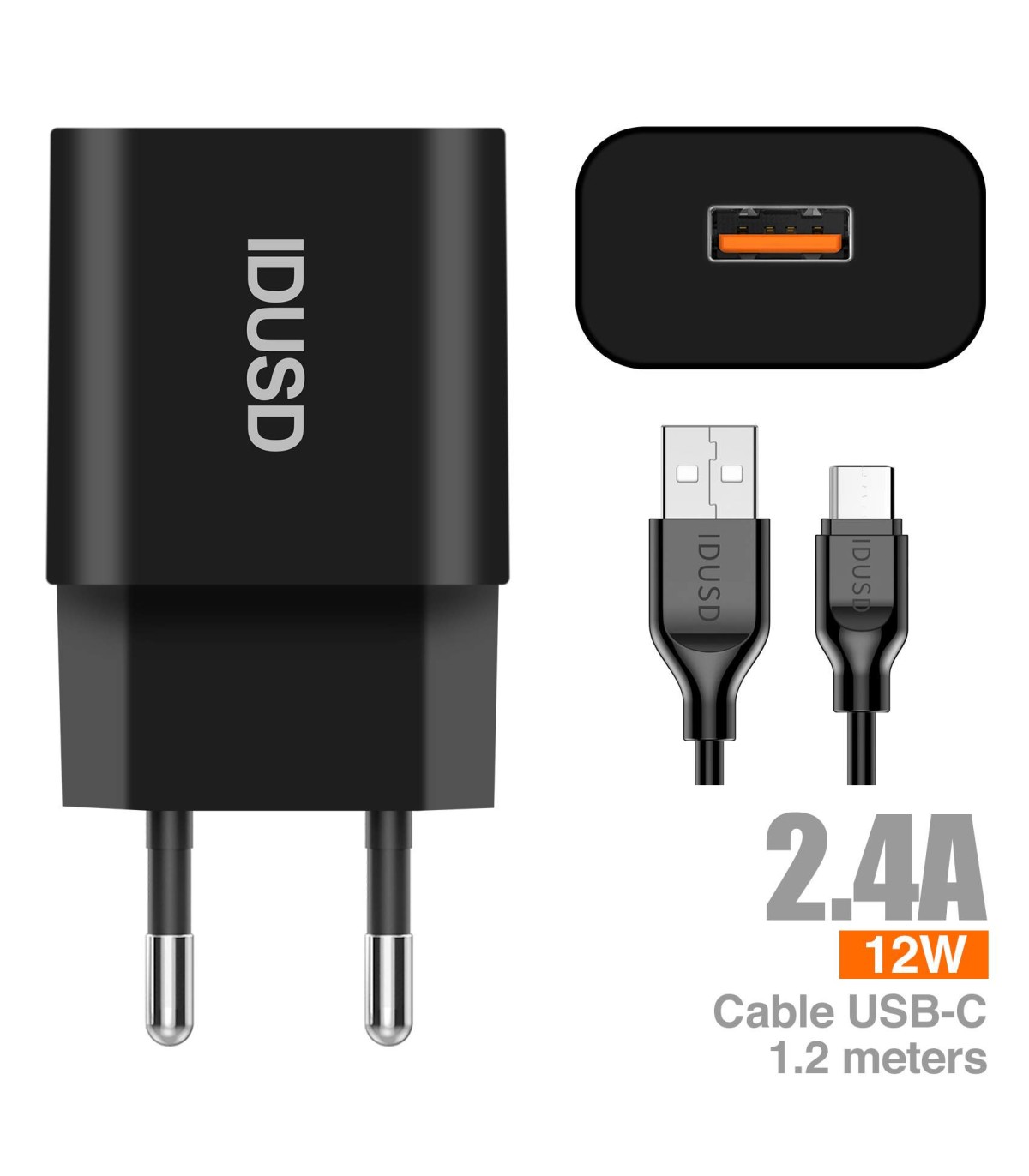Smart Charger 1U 2.4A + Type C - D73A