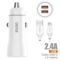 Car Charger 2U 2.4A + Cable Typ -C - F23B