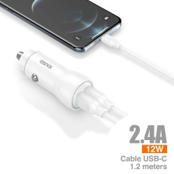 Car Charger 2U 2.4A + Cable Typ -C - F23B