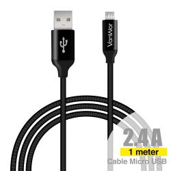 *OFERTA Cable Nylon Micro USB 1M 2.4A L-11