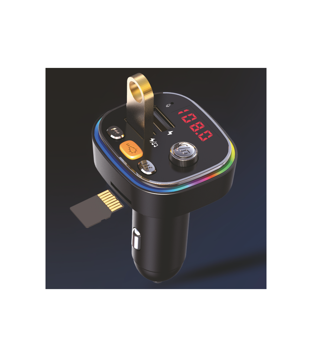 Car FM transmitter 15W 2USB - F61A
