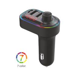 Car FM transmitter 15W 2USB + USB-C - F62A