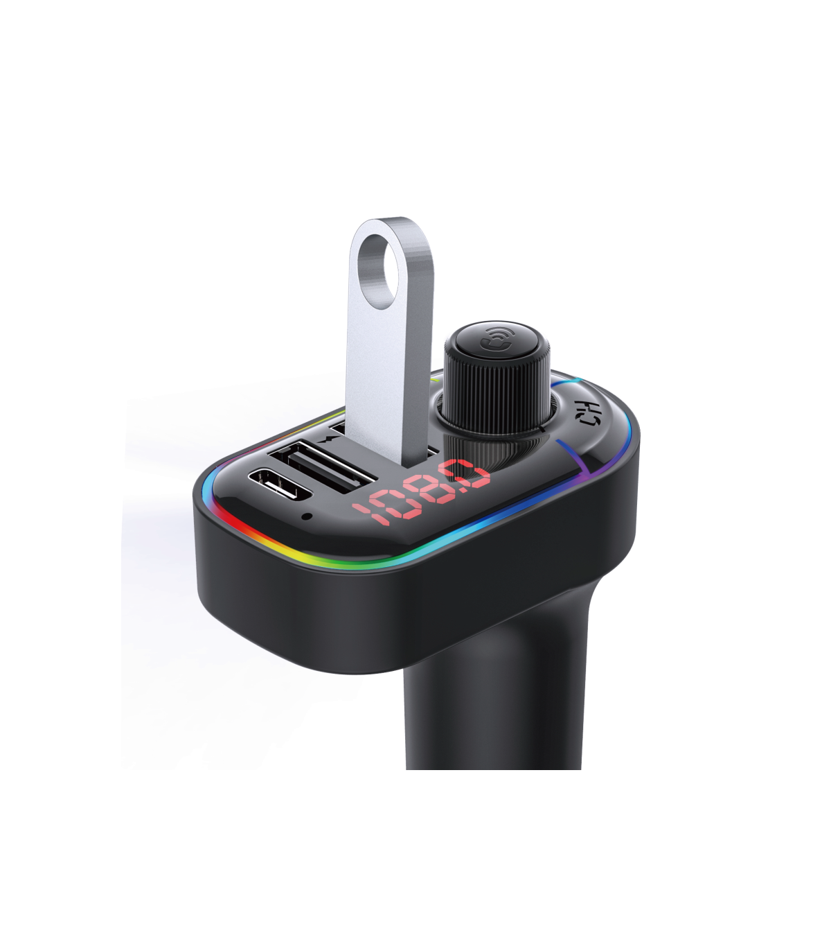 Car FM transmitter 15W 2USB + USB-C - F62A