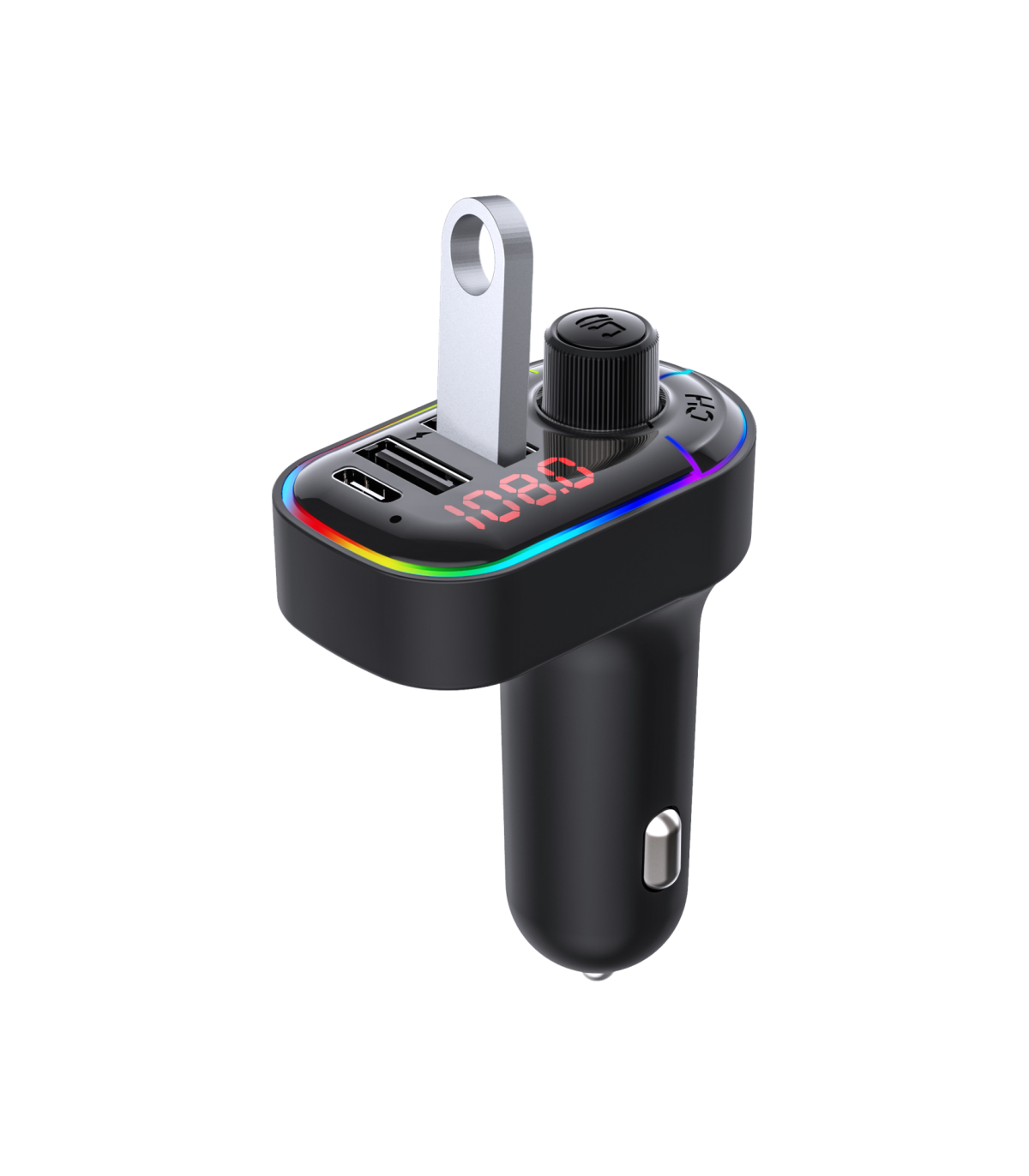 Car FM transmitter 15W 2USB + USB-C - F62A