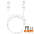 PD Cable USB-C a Lightning PD 1.2M 3A - C32B