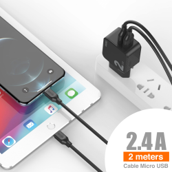 *OFERTA Charger 2USB 2.4A + Micro 2M - D81A