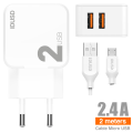 *OFERTA Charger 2USB 2.4A + Micro 2M - D81B