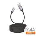 Cable Nylon Trenzado Micro 2M 2.4A - C91A