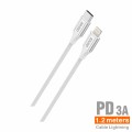 PD Cable Nylon USB-C a Lightning 1.2M 3A - C85B