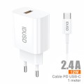 ECO Charger 2.4A + USB-C 1M - D173B