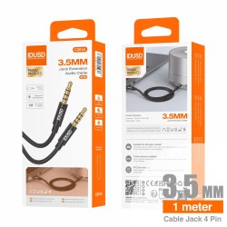 Cable Audio PVC 3.5mm 4Pin M/M 1M - C201A
