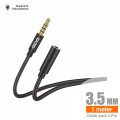 Cable Audio PVC 3.5mm 4Pin M/H 1M - C205A