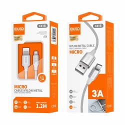 Cable Nylon Trenzado Micro-USB 1.2M 3A - C81B