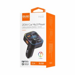 Car FM transmitter 20W PD+QC3.0  - F63A