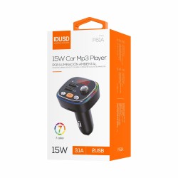 Car FM transmitter 15W 2USB - F61A