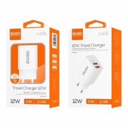 Smart Charger 2U 2.4A 12W - D40B