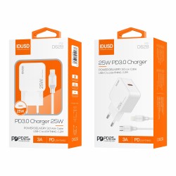 Power Delivery 25W + Cable PD Lighnting  - D62B