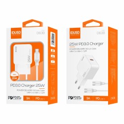 PD 3.0 Charger 20W + Cable USB-C - D63B