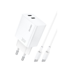 Cargador GaN PD 30W Dual USB-C + Cable USB-C – Rápido y Compacto