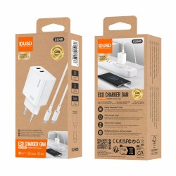 GaN PD30W Dual USB-C + PD USB-C - D206B