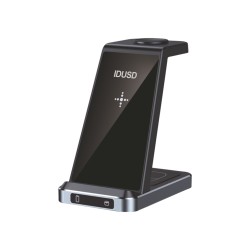 Cargador Inalámbrico ECO Flex 3 en 1 de 15W – Rápido y Ecológico