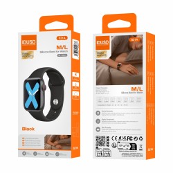 Correa de Silicona 42-49mm M/L Negro - S21A