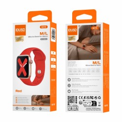 Correa de Silicona 42-49mm M/L Rojo - S21E