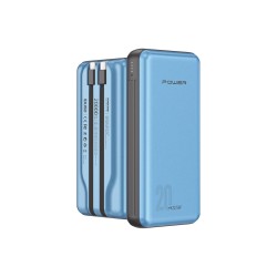 Eco Power Max 20.000mAh 22.5W – Carga Rápida & Doble Cable