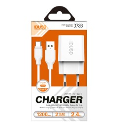 *OFERTA  Smart Charger 1U 2.4A + USB-C - D73B1