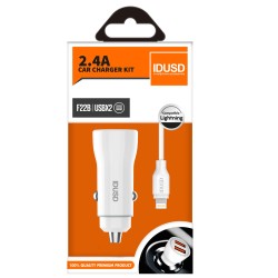 *OFERTA  Car Charger  + Cable Lightning - F22B1