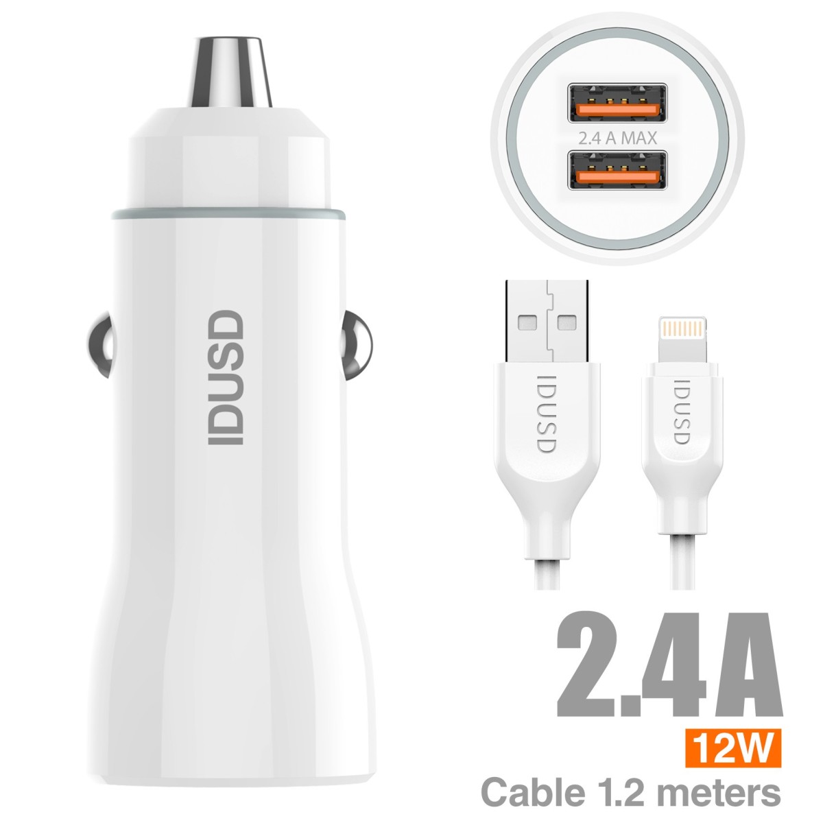 *OFERTA  Car Charger  + Cable Lightning - F22B1