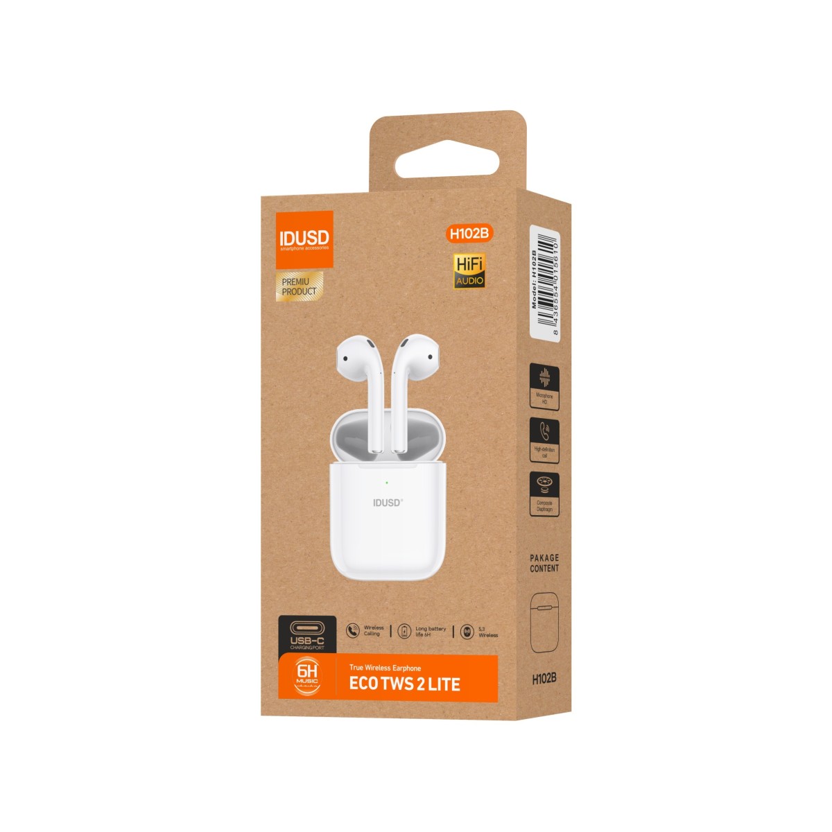 Auriculares ECO TWS 2 Lite | Bluetooth 5.3, HiFi, +24h de batería
