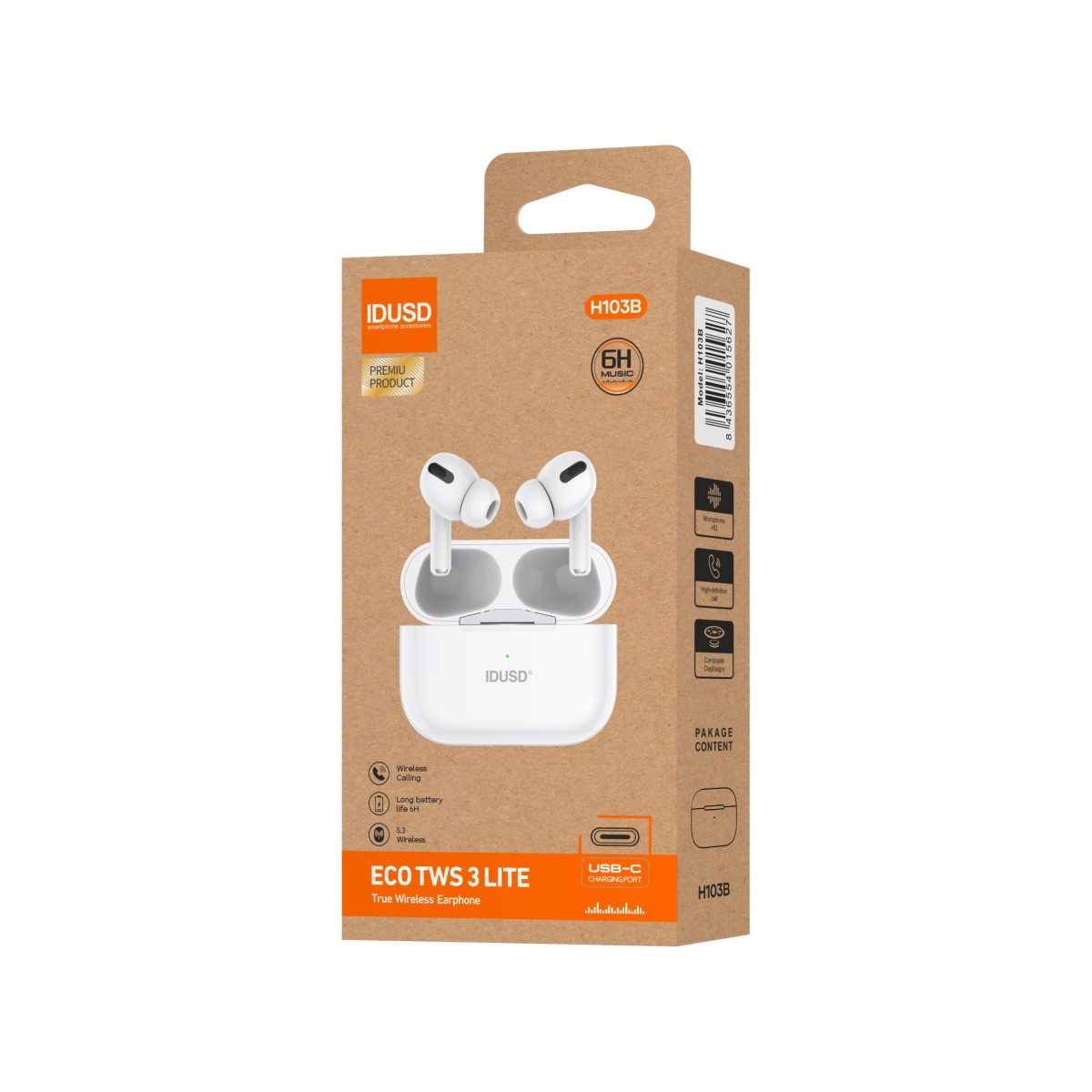Auriculares ECO TWS 3 Lite | Bluetooth 5.3, HiFi, +24h de batería