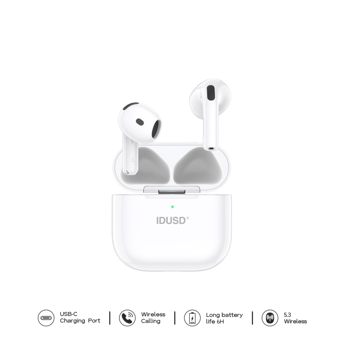 Auriculares ECO TWS 5 Lite | Bluetooth 5.3, HiFi, +24h de batería