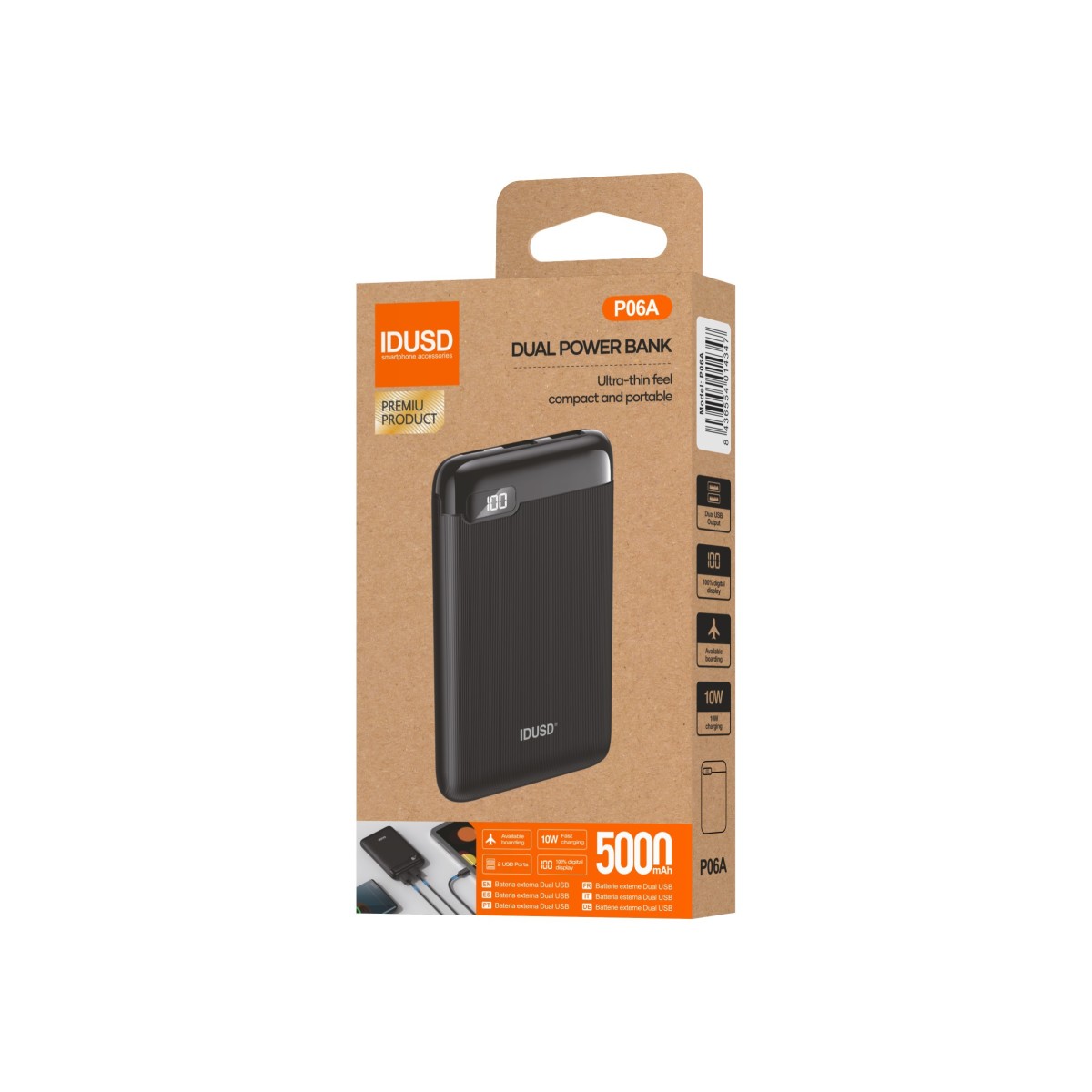 Power Bank 5000mAh ECO 100% 10W - P06A
