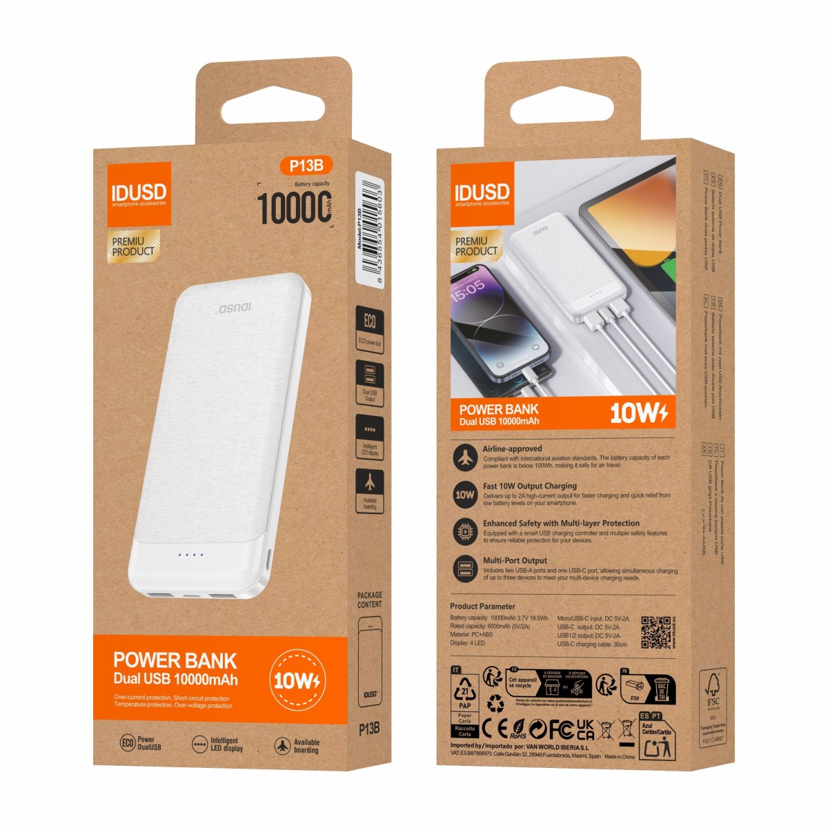 ECO Power Duo 10.000mAh  - P13B
