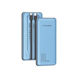Eco Bank Duo 10.000mAh 22.5W – Carga Rápida con Doble Cable