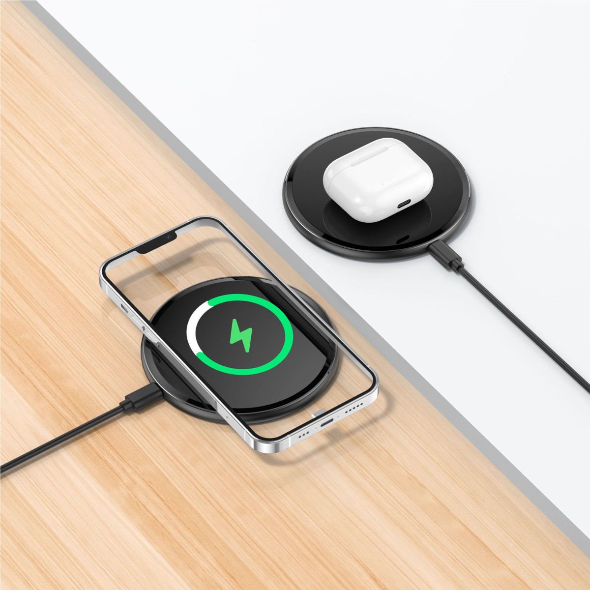 Cargador Inalámbrico Eco Wireless Charger Qi 15W - D257A