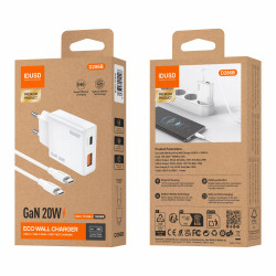 Cargador GaN PD20W A+C - PD USB-C - D286B