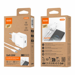 Cargador GaN PD20W 1C - PD USB-C - D306B