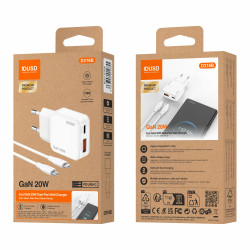 Cargador GaN PD20W A+C - PD USB-C - D316B