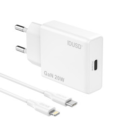 Cargador GaN PD20W 1C – PD Lightning – Ultrafino y Eficiente
