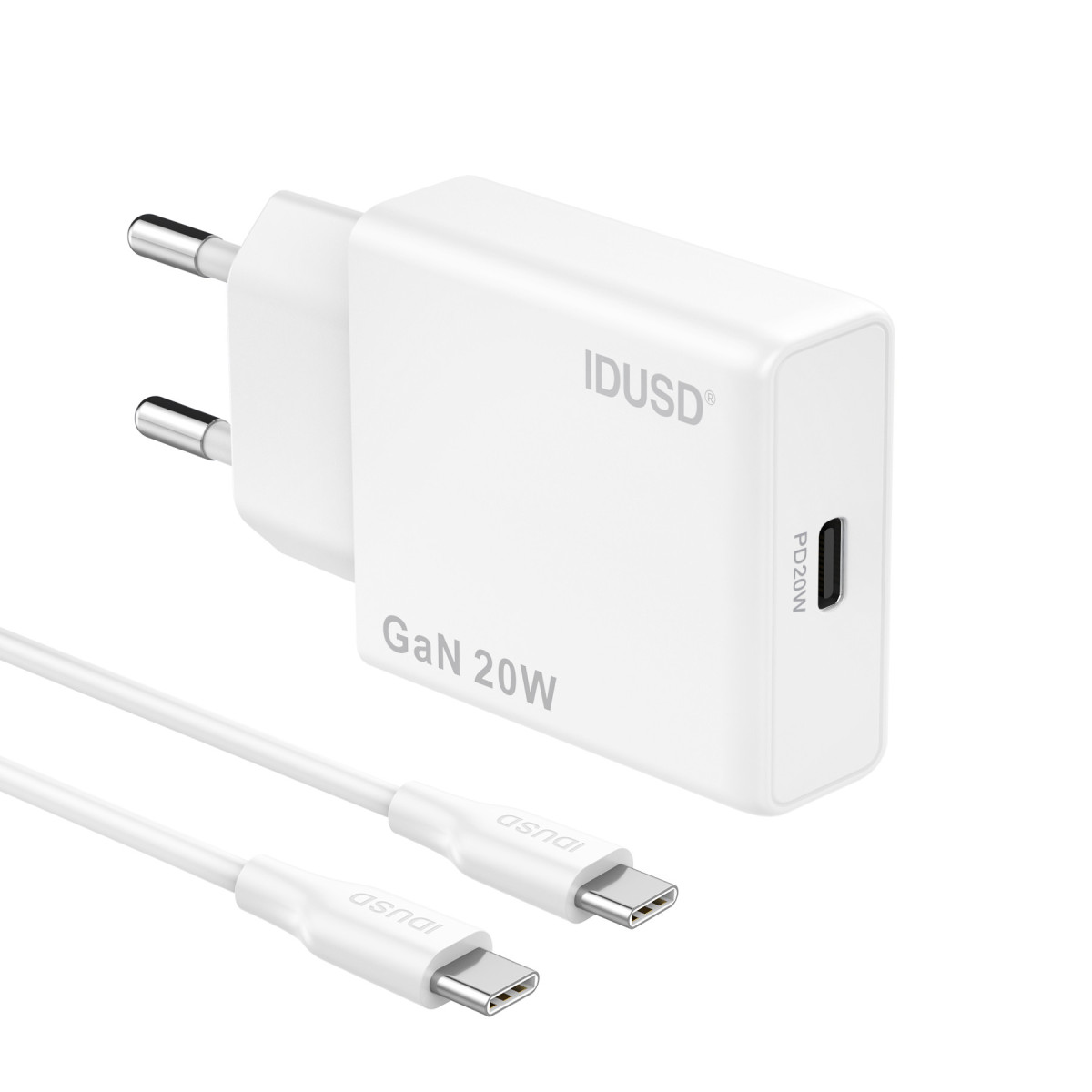 Cargador GaN PD20W 1C – PD USB-C – Ultrafino y Eficiente