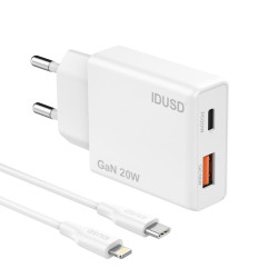 Cargador GaN PD20W A+C – PD Lightning – Ultrafino y Eficiente