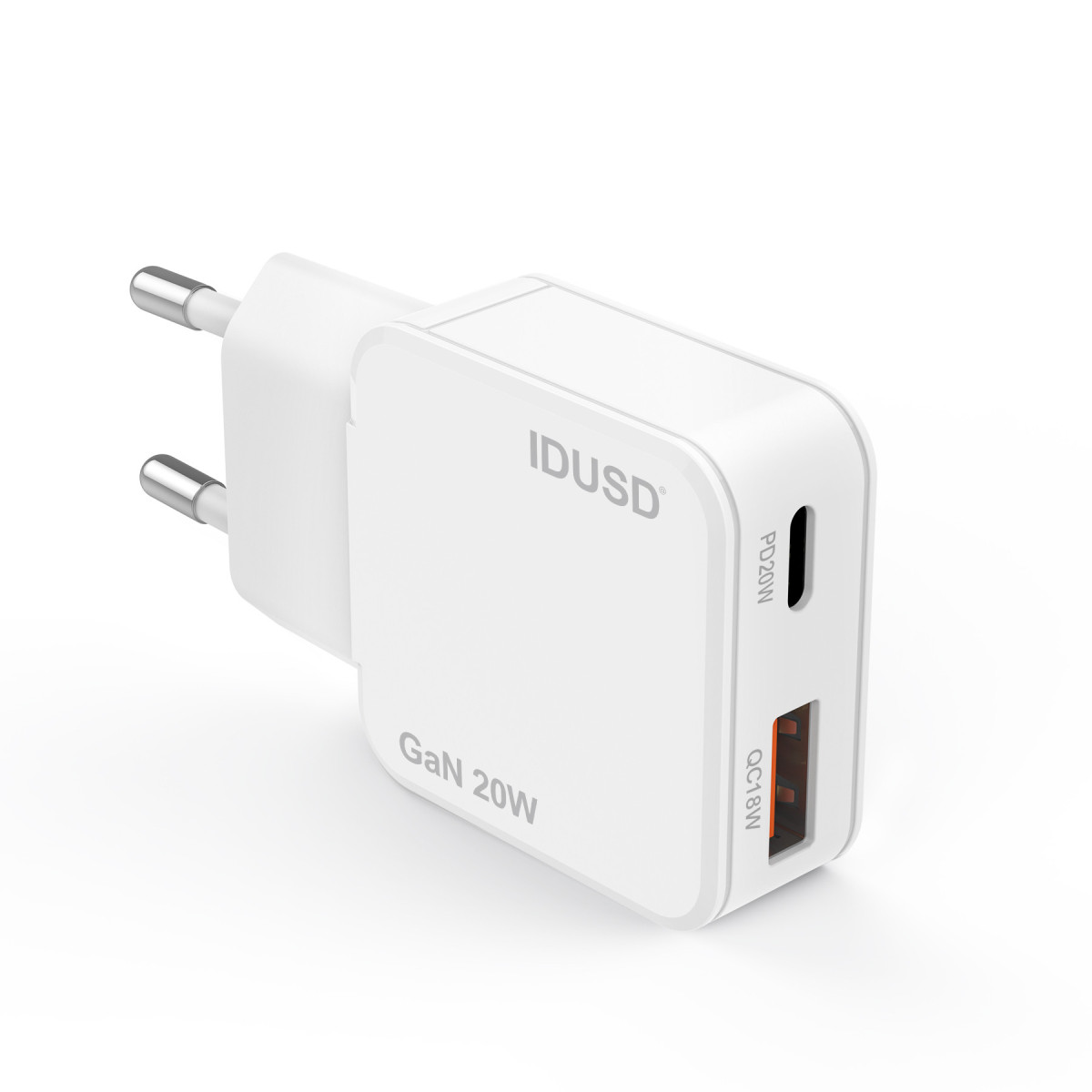 Cargador GaN PD20W A+C – Ultrafino y Eficiente