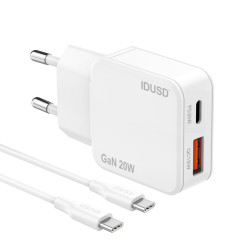 Cargador GaN PD20W A+C – PD USB-C – Ultrafino y Eficiente